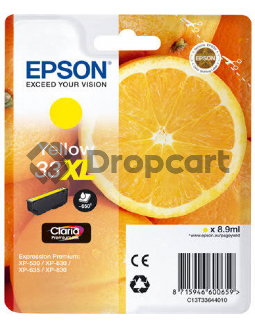 Epson 33XL geel