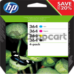 HP 364 Multipack zwart en kleur