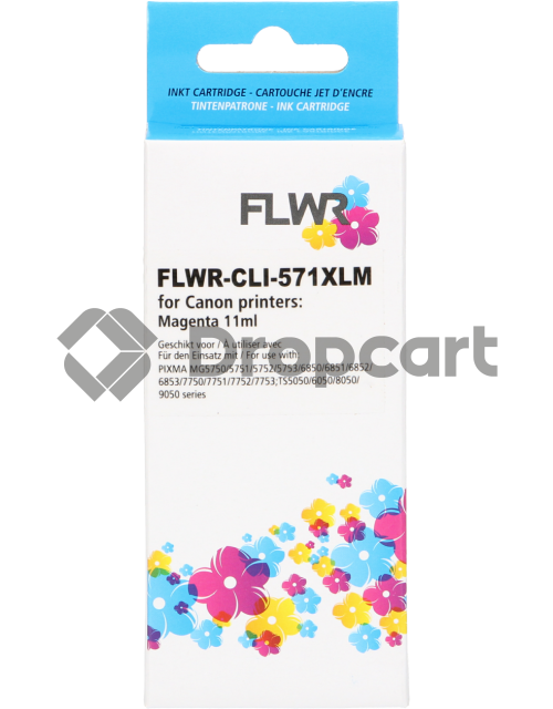 FLWR Canon CLI-571XL magenta (Huismerk)