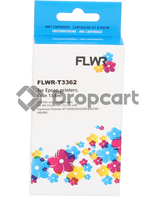 FLWR FLWR Epson 33XL (T3362) cyaan (Huismerk)