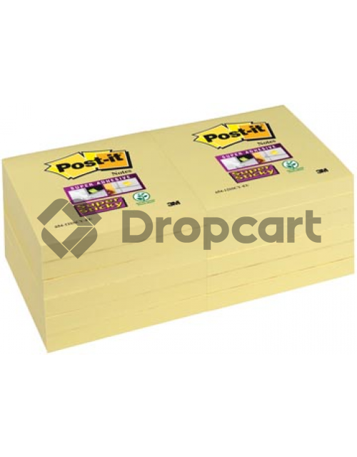 3M Post-it-655 76x127mm 12 pack geel