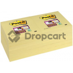 3M Post-it-655 76x127mm 12 pack geel