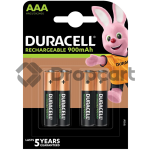 Duracell AAA Rechargeable, 900 mAh 4 stuks