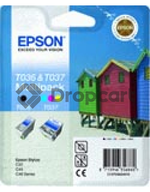 Epson T036 en T037 value pack zwart en kleur