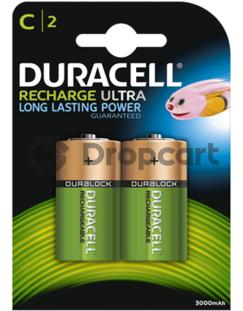 Duracell C HR14 Rechargeable 2 stuks, 3000 mAh