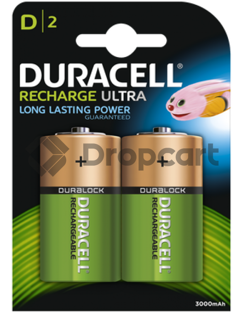 Duracell D Rechargeable HR20 2 stuks, 3000 mAh