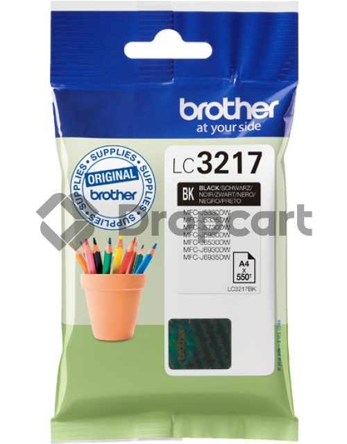 Brother LC-3217BK zwart