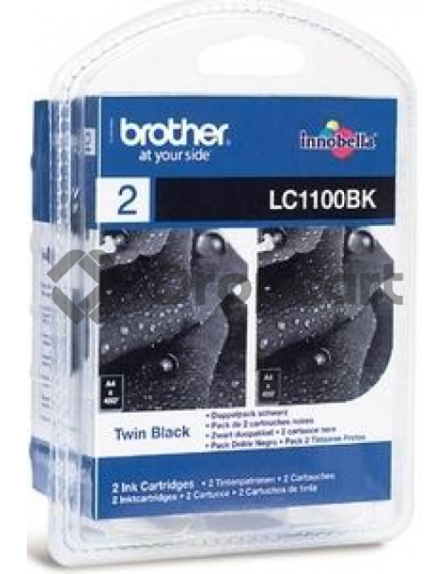 Brother LC-1100BK 2-pack zwart