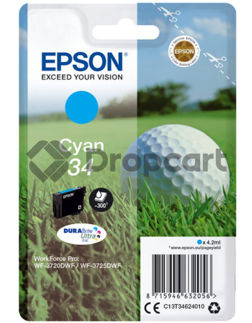 Epson 34 cyaan